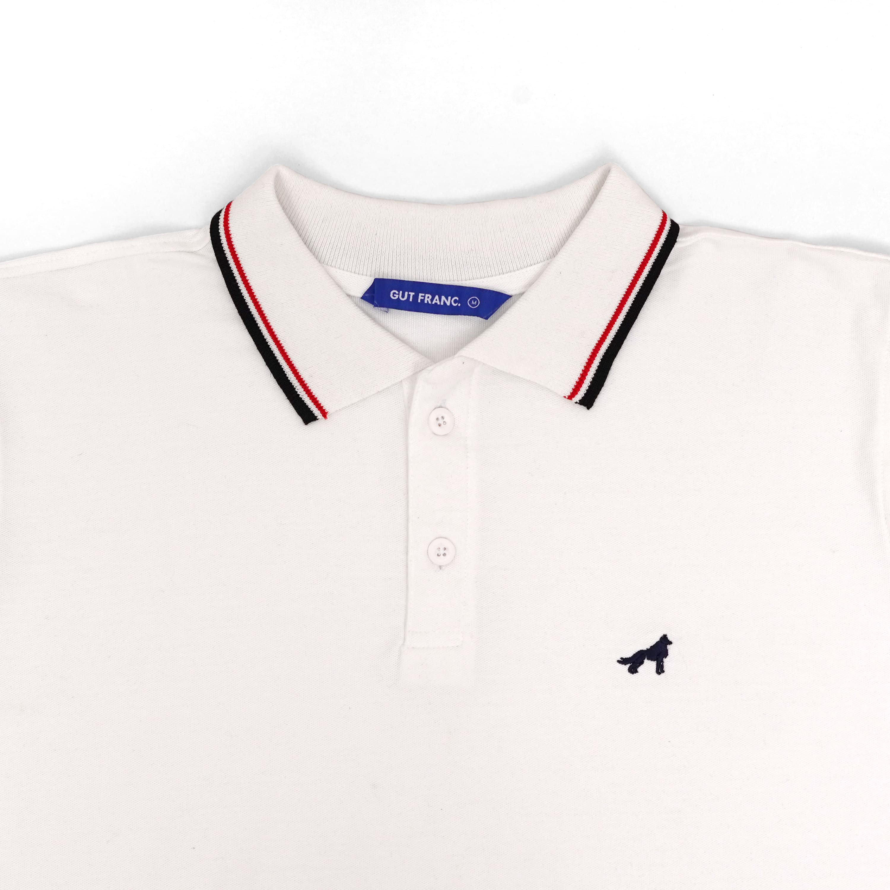 The Franc Terry Polo Shirt SS In White