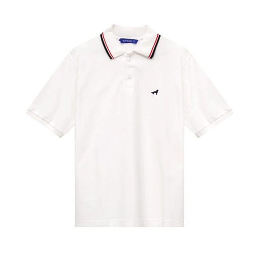 Image of The Franc Terry Polo Shirt SS In White