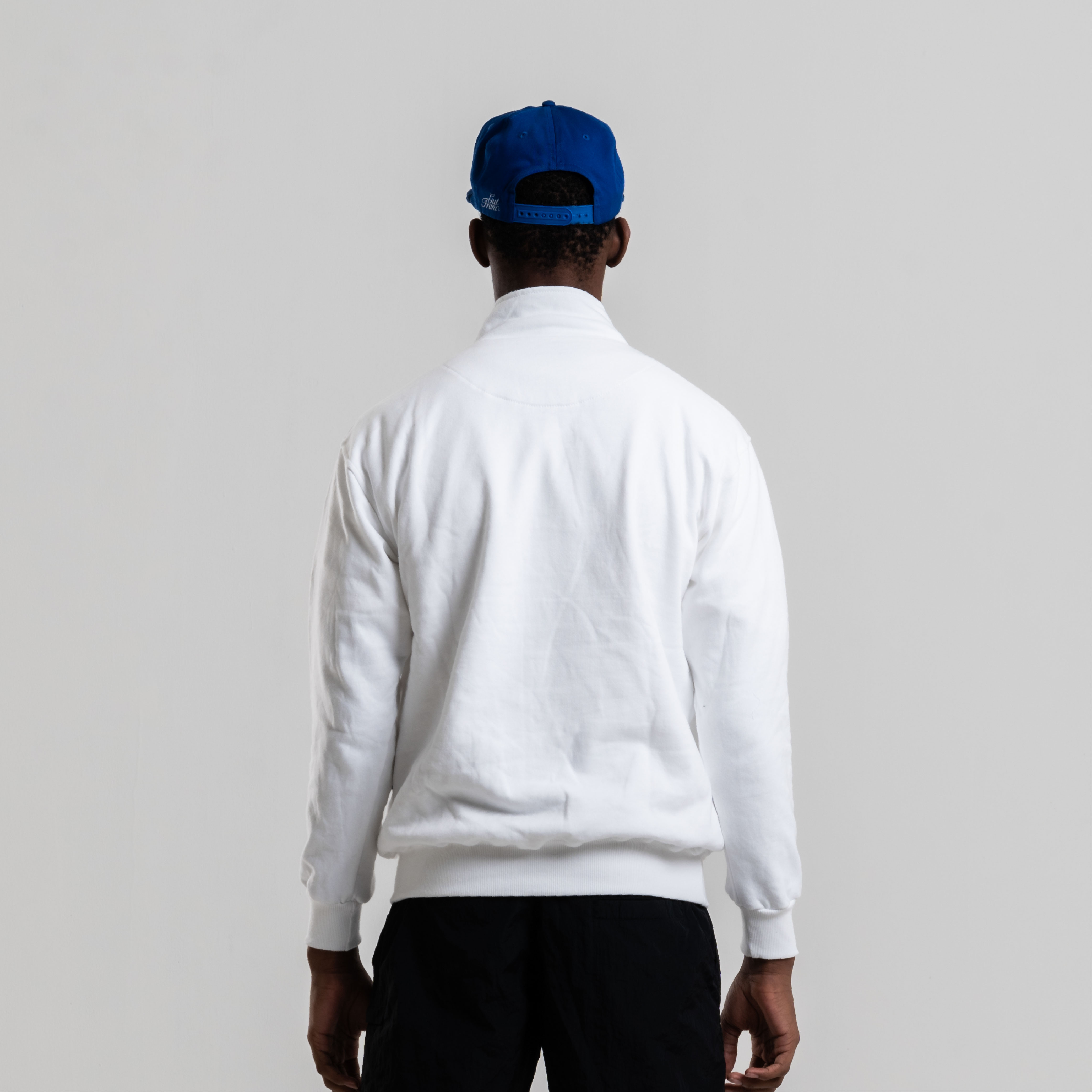 Franc Red Blue Half Zip Sweater