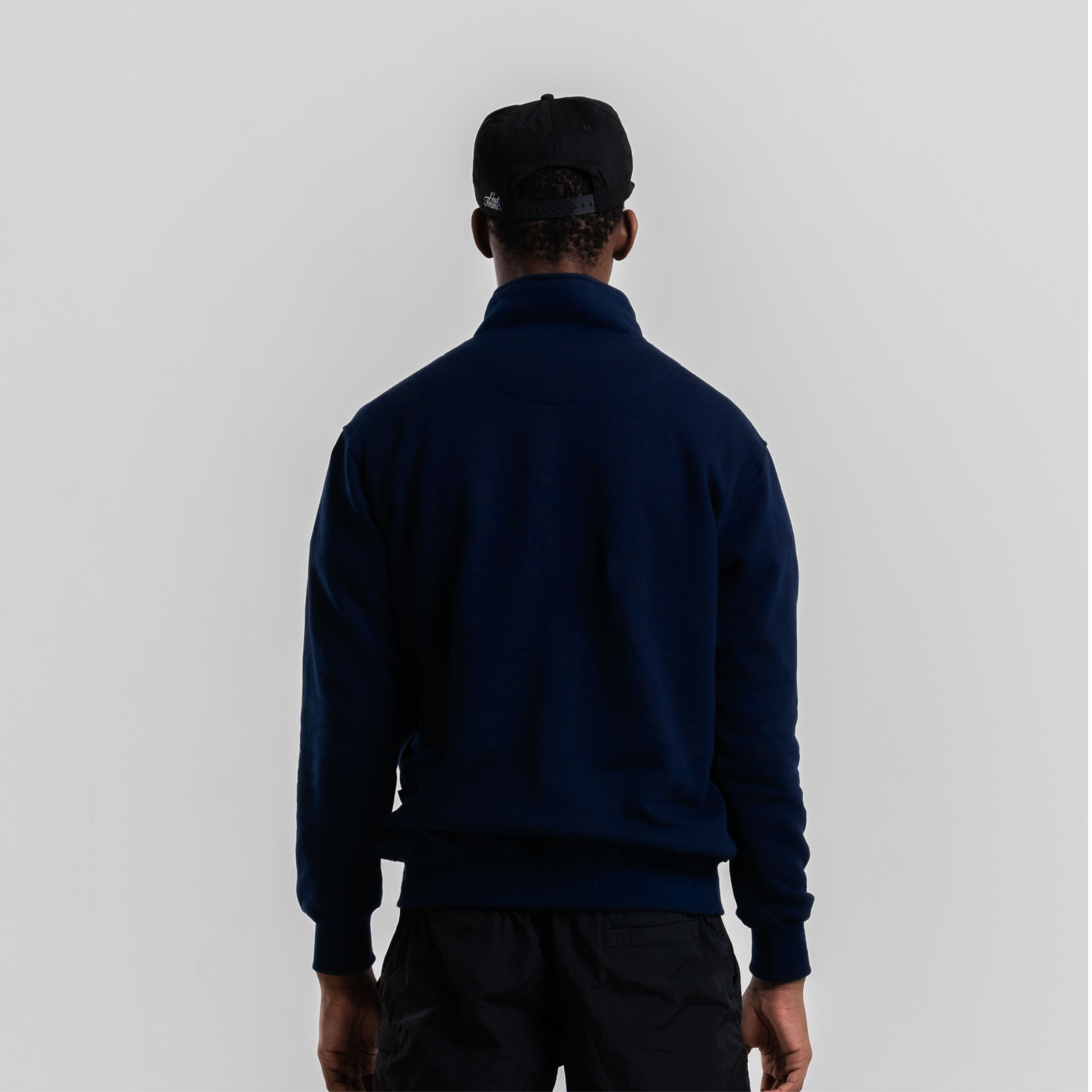 Franc Navy Half Zip Sweater