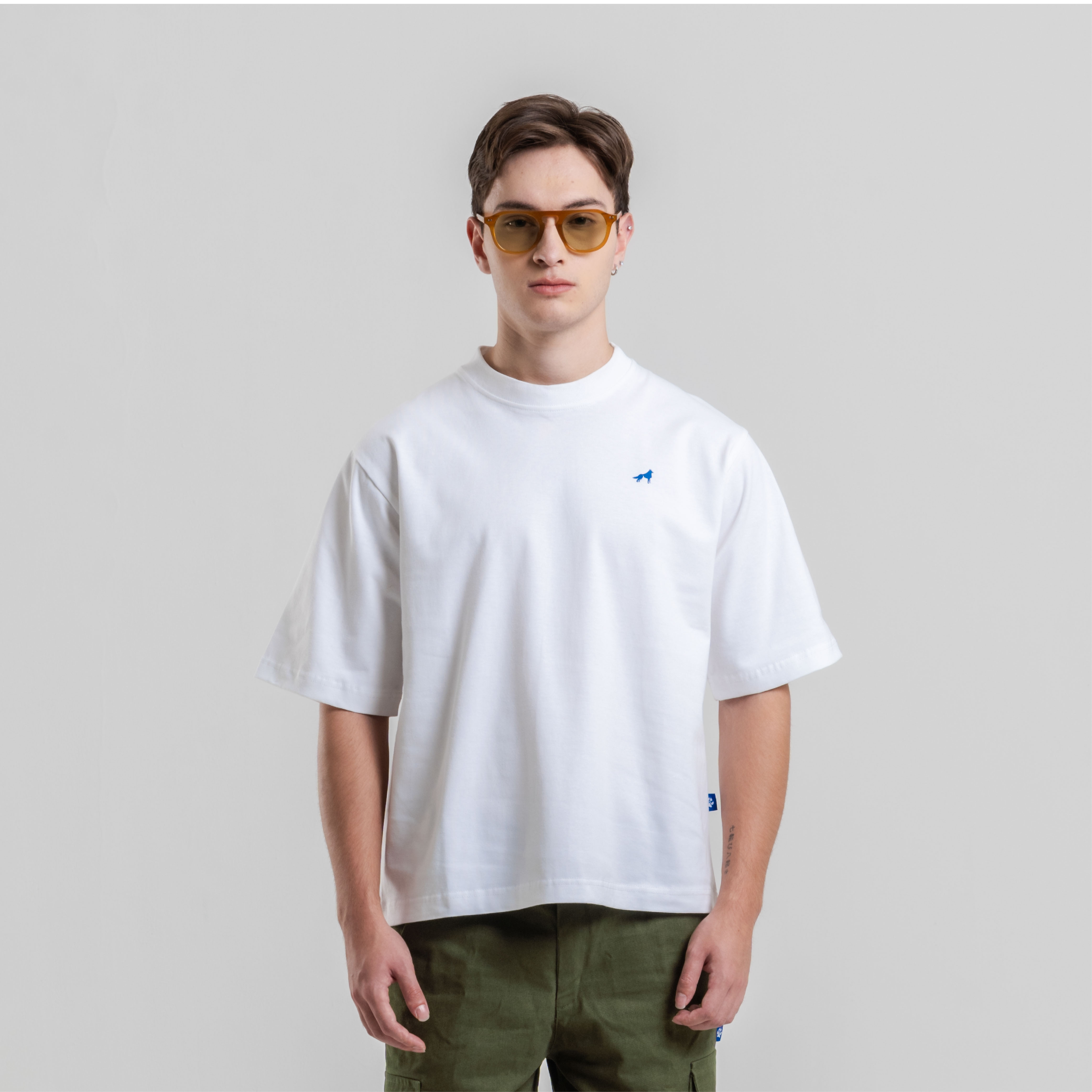 Franc Boxy Heavy Cotton Tees In White
