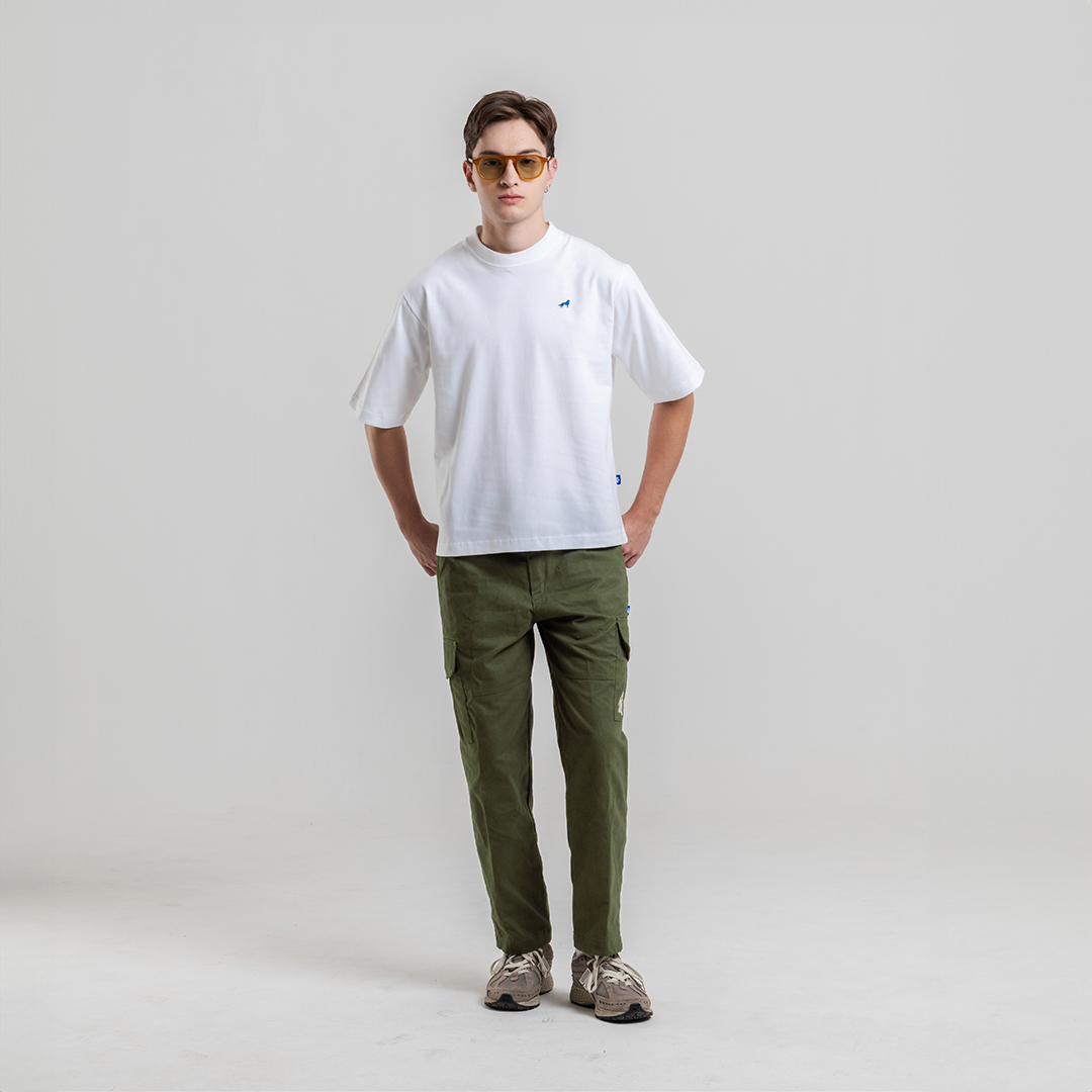 Franc Boxy Heavy Cotton Tees In White