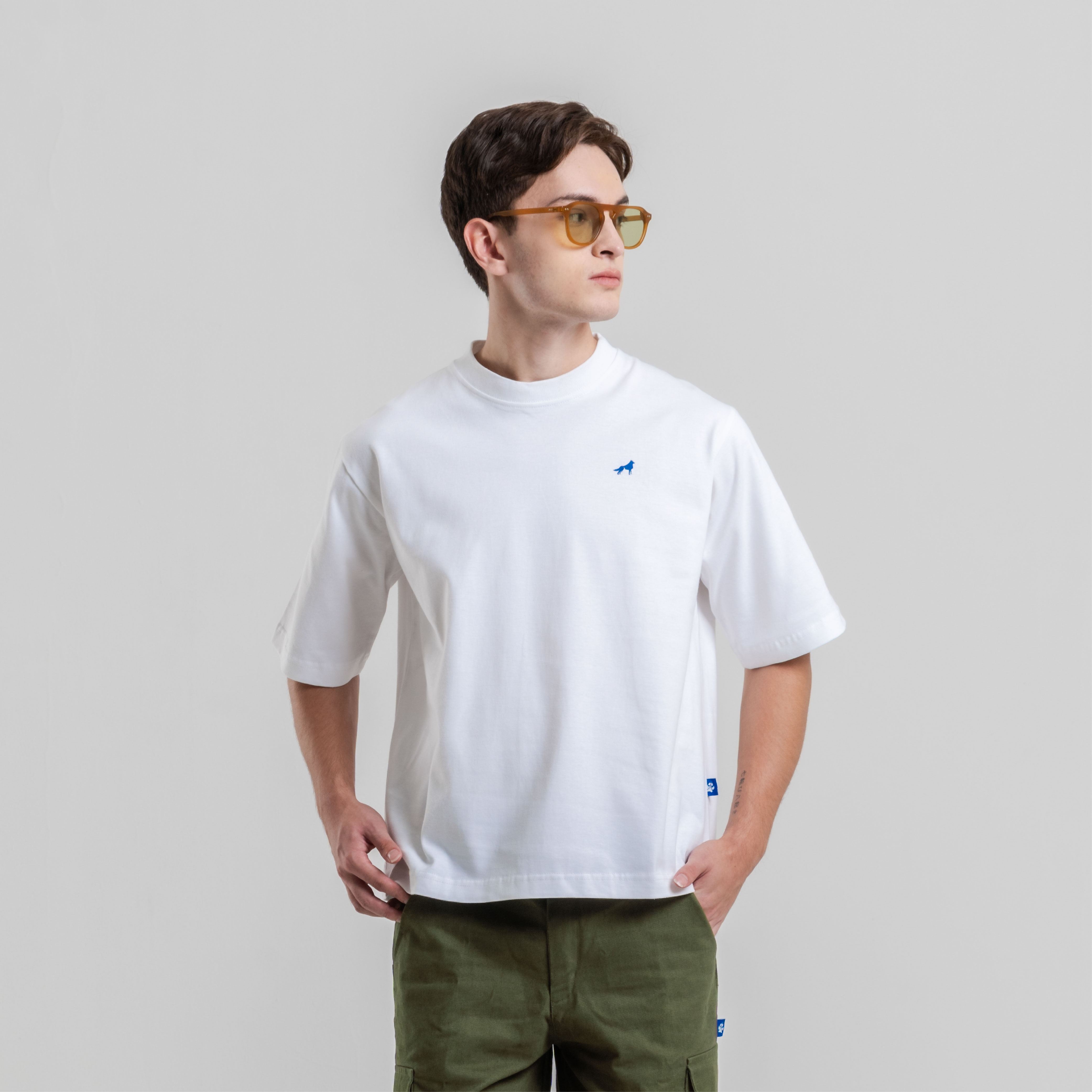 Franc Boxy Heavy Cotton Tees In White