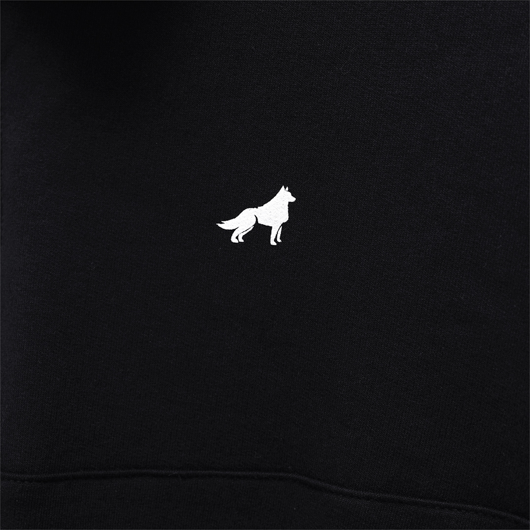Franc Half Zip Terry Sweatshirt In Black