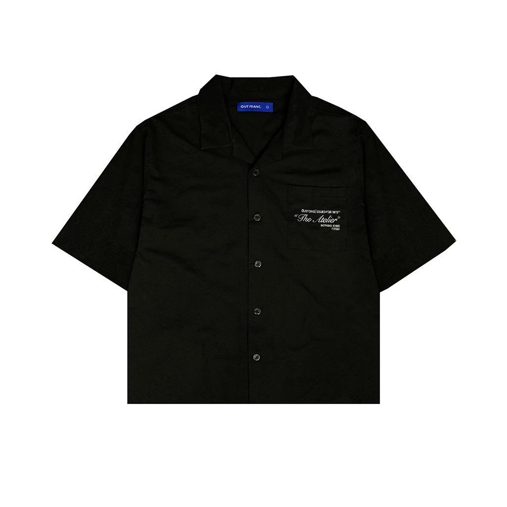 The Atelier Boxy Shirt in Black