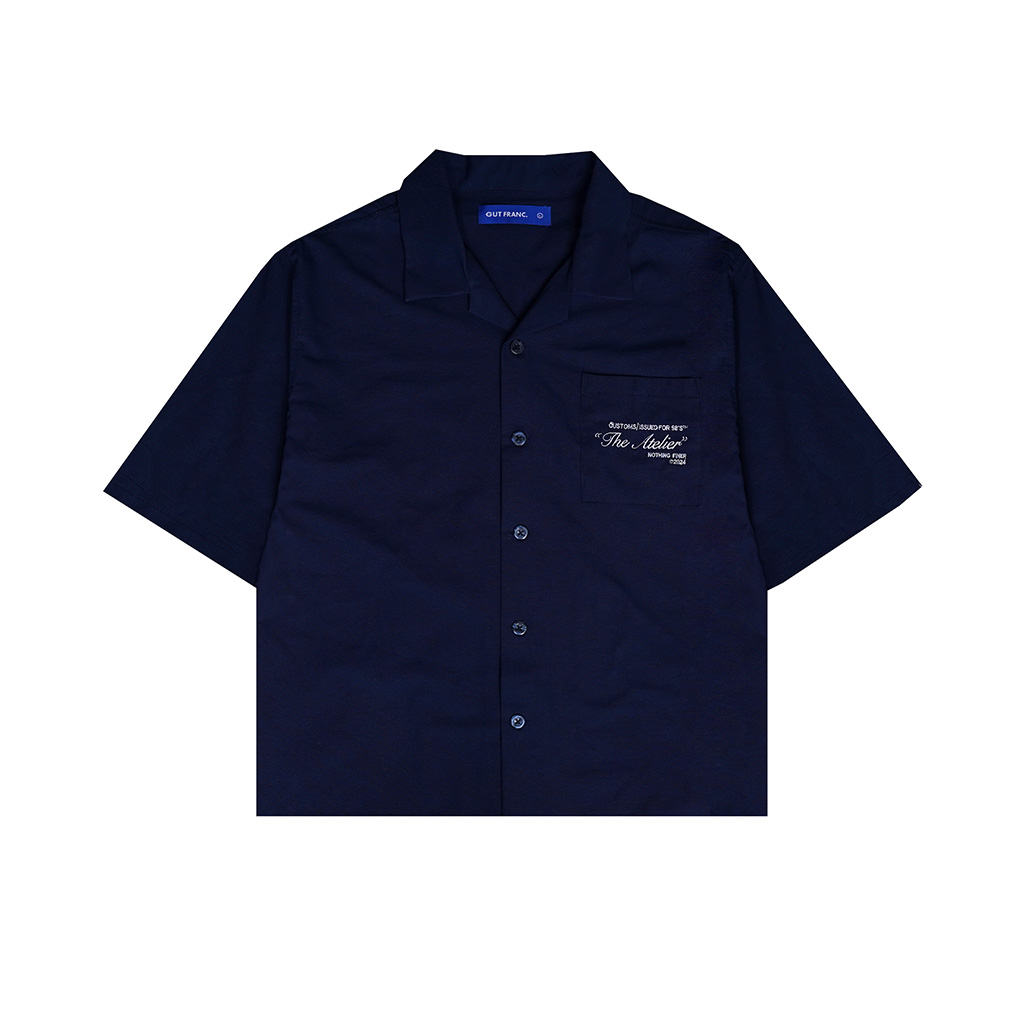 The Atelier Boxy Shirt in Blue