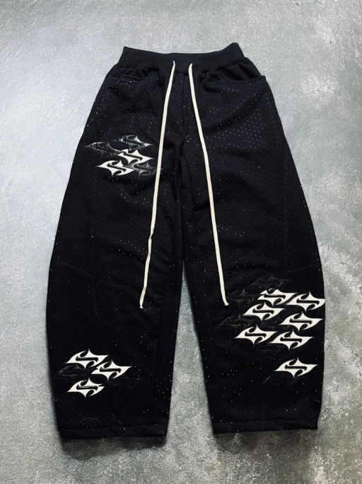 Image of GHOST FREQUENCY RHINESTONE SWEETPANTS