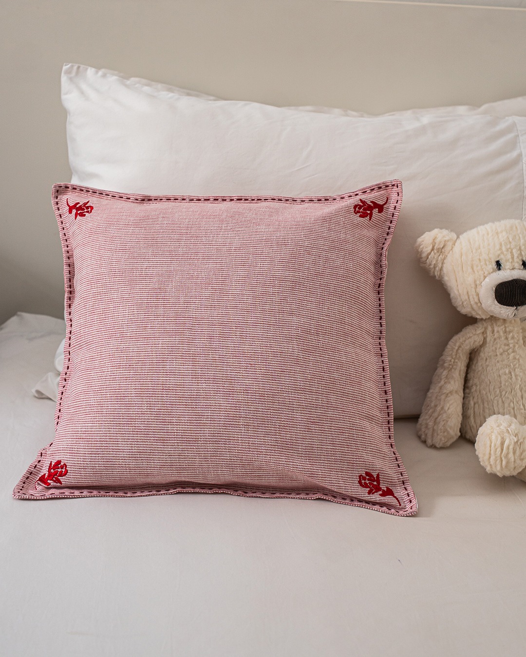 Cushion Cover Stripe Sedap Malem - Pink