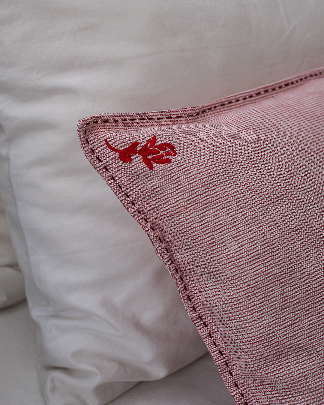 Cushion Cover Stripe Sedap Malem - Pink
