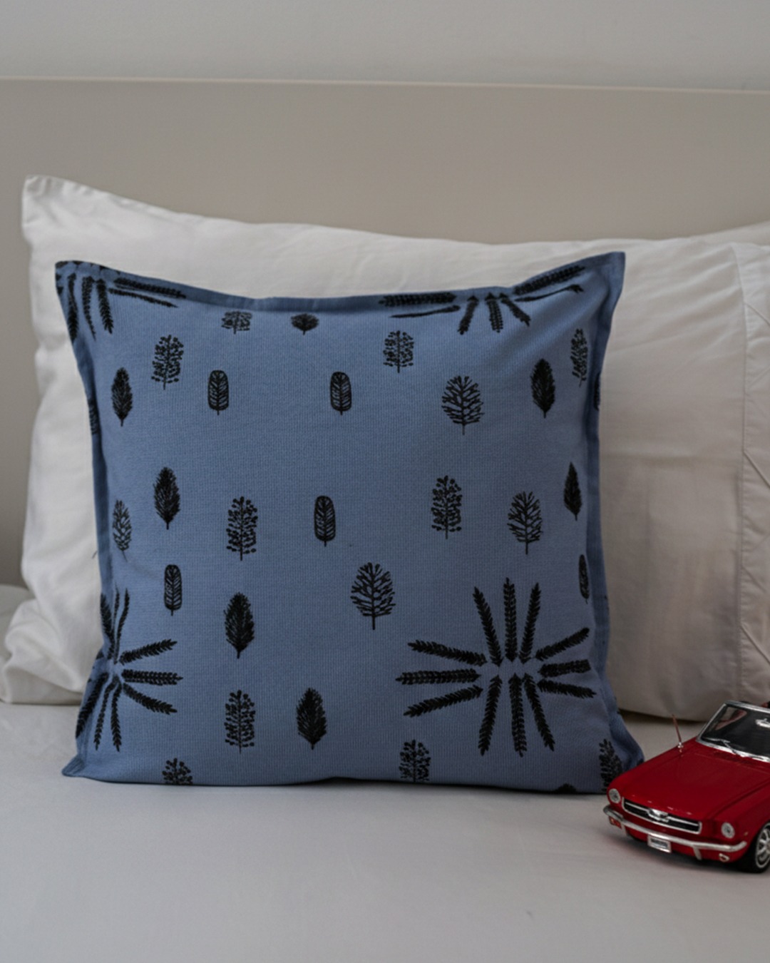 Cushion Cover Winter Forest - Stripe Blue