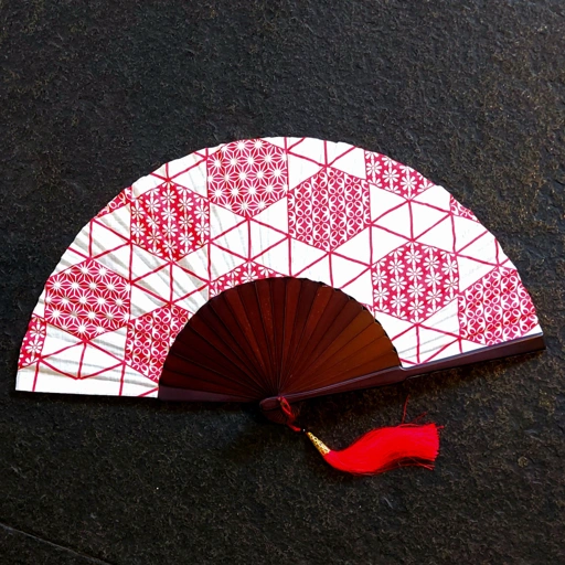 Image of Hand Fan Campursari - Merah