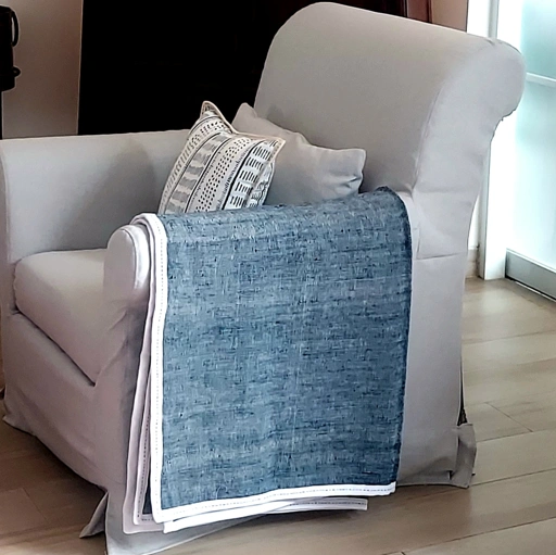 Image of Throw Hand Woven -  Blue Jeans