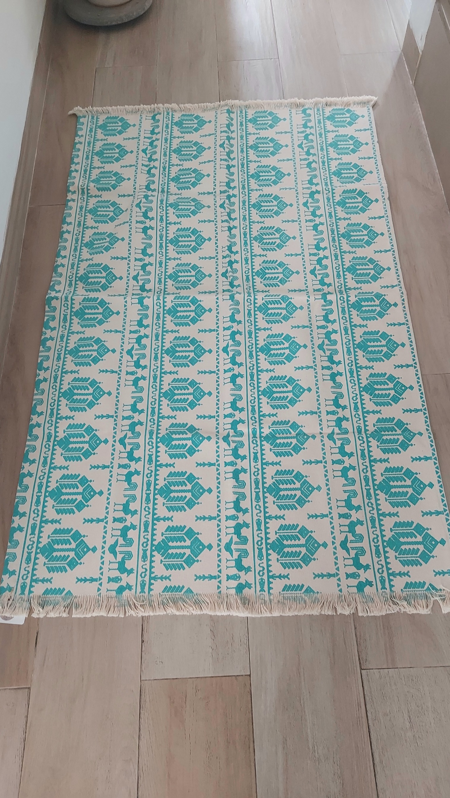 Rug Lantai Canvas Rumbai