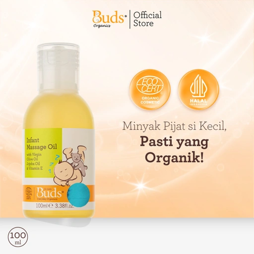 Image of Buds Organics Infant Massage Oil - Minyak Pijat Gosok Bayi
