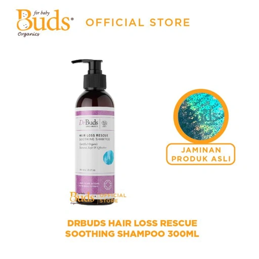 Image of Dr Buds Hair Loss Rescue Soothing Shampoo - Sampo Pencegah dan Perawatan Rambut Rontok