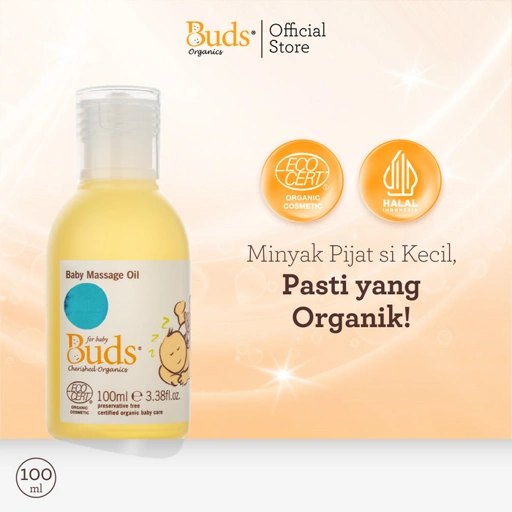 Image of Buds Organics Baby Massage Oil - Minyak Pijat Gosok Bayi & Anak