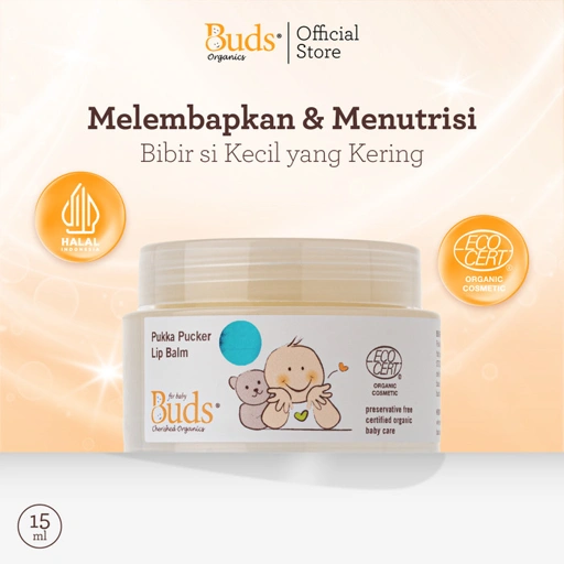 Image of Buds Organics Pukka Pucker Lip Balm - Pelembab Bibir Bayi & Anak