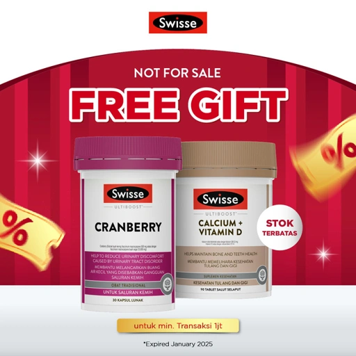 Image of [HADIAH GRATIS] 1pcs Swisse Cranberry + 1pcs Swisse Calcium