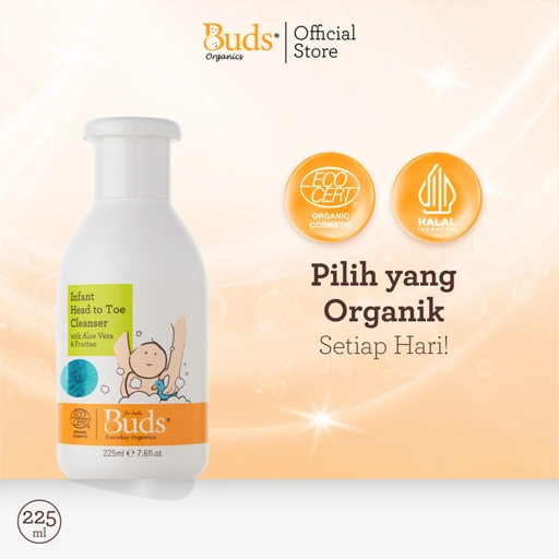 Image of Buds Organics Infant Head To Toe Cleanser - Sabun Sampo Mandi Bayi