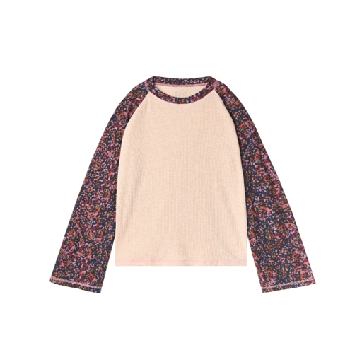 Rolley Raglan Tee - Cream