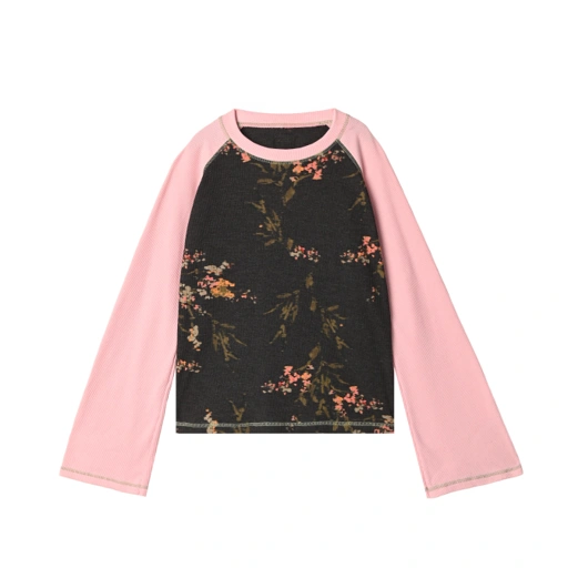 Rolley Raglan Tee - Grey