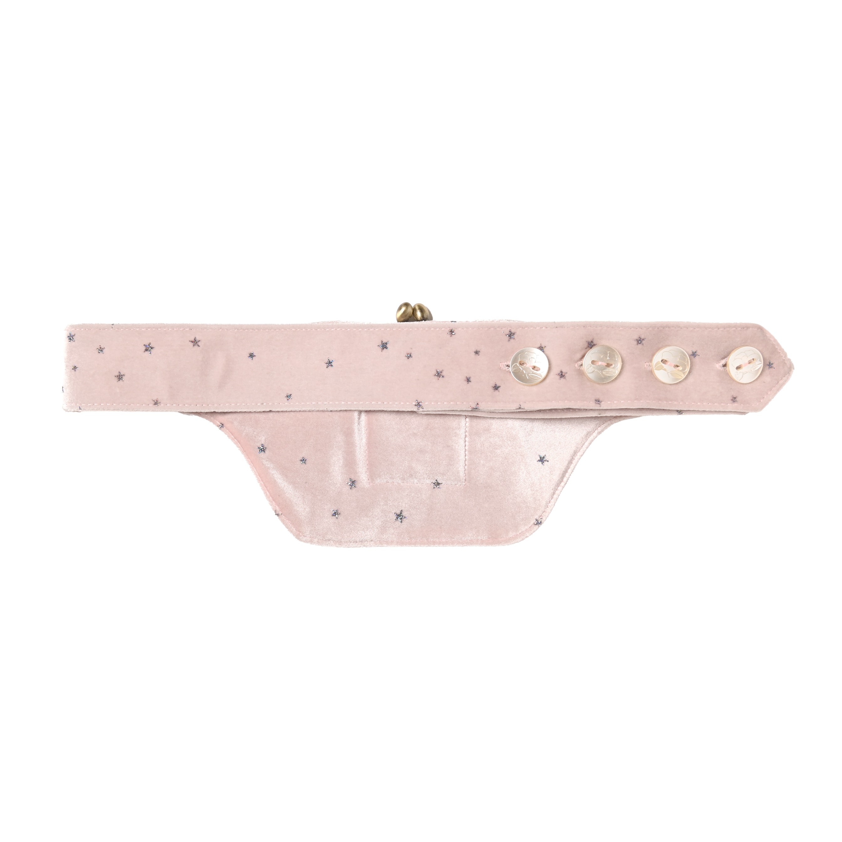 Blush Kiss-Lock Belt Bag