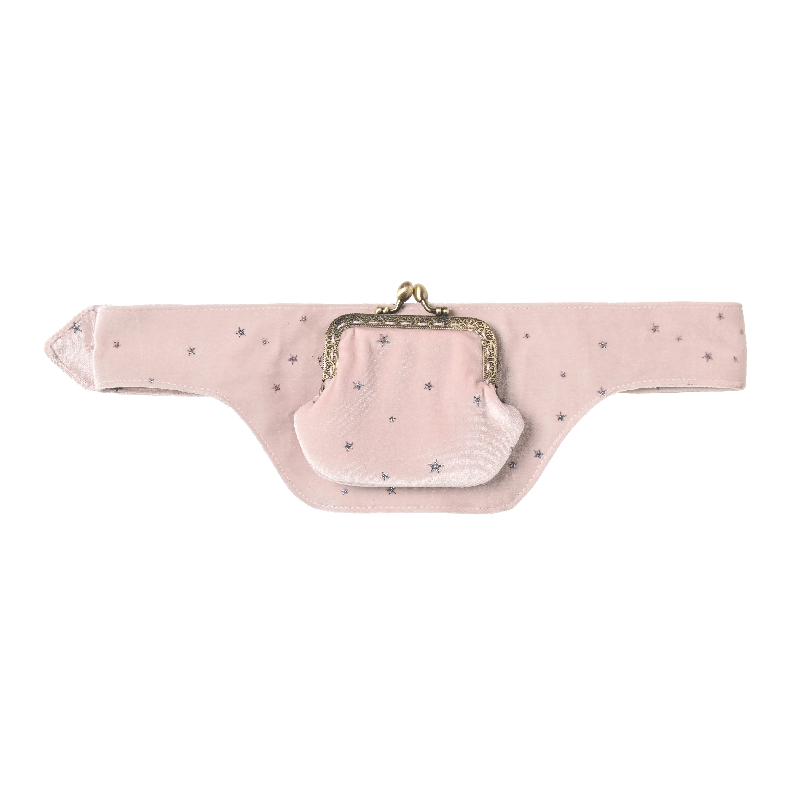 Blush Kiss-Lock Belt Bag