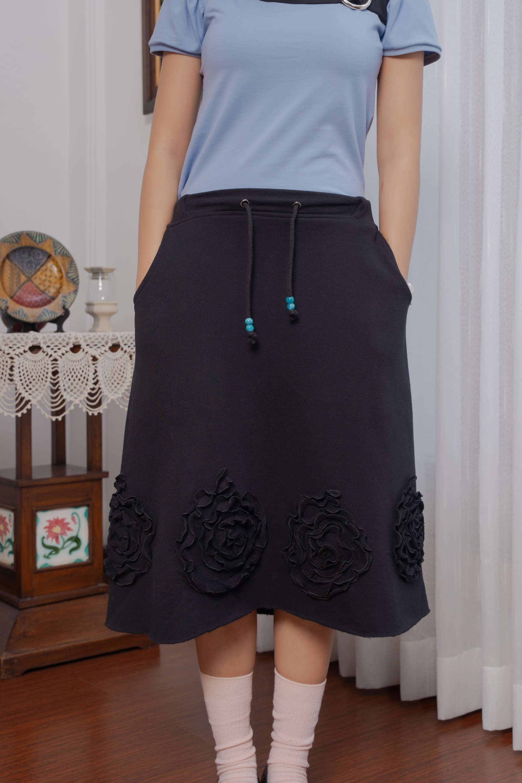 Mori Sweatskirt - Black
