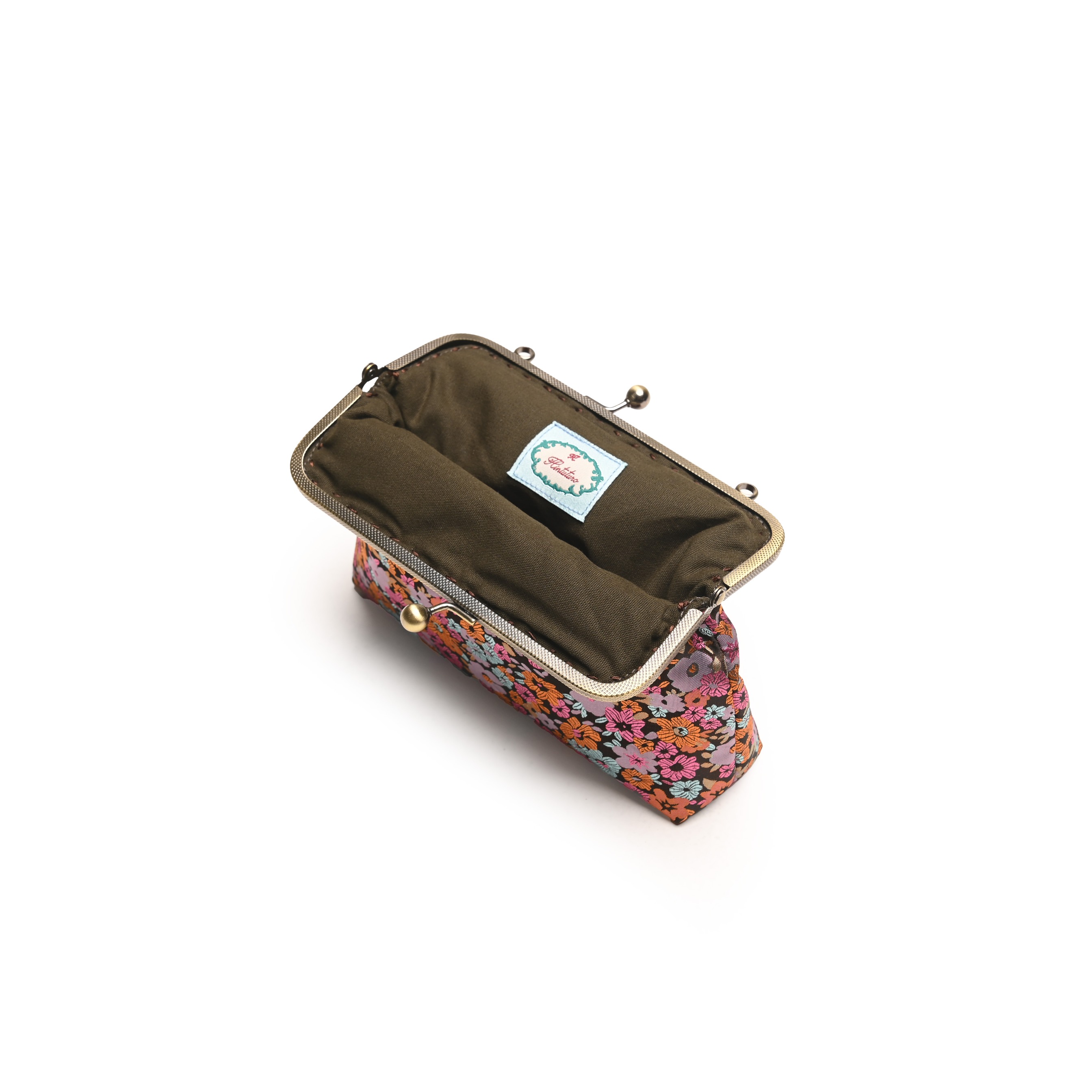 Fleur Brown Clutch Bag