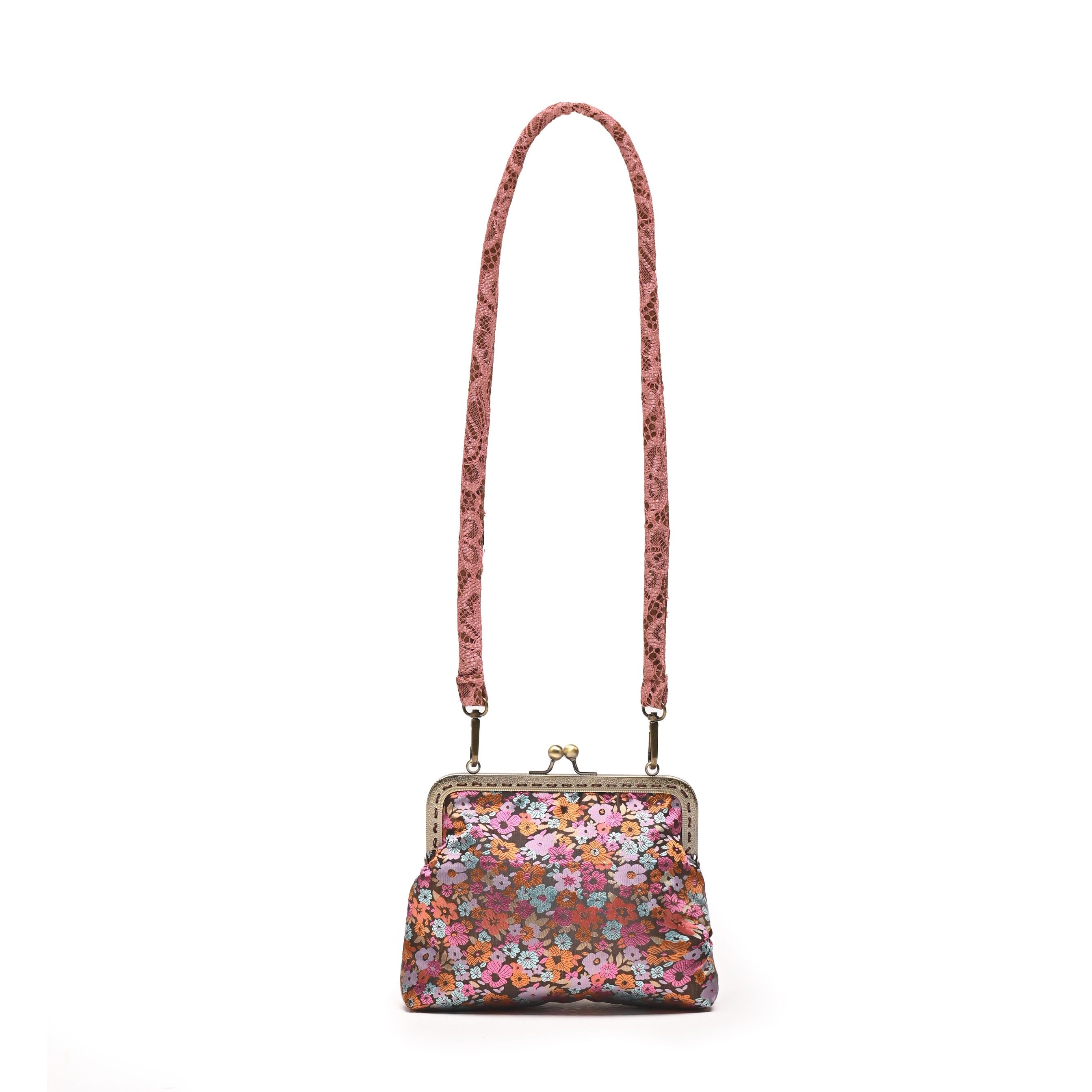 Fleur Brown Clutch Bag