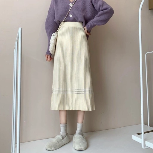 Image of Stella Whisper Rok Plisket Span Knit Premium