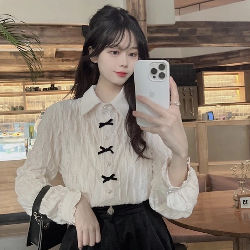 Image of Aria Bow Shirt