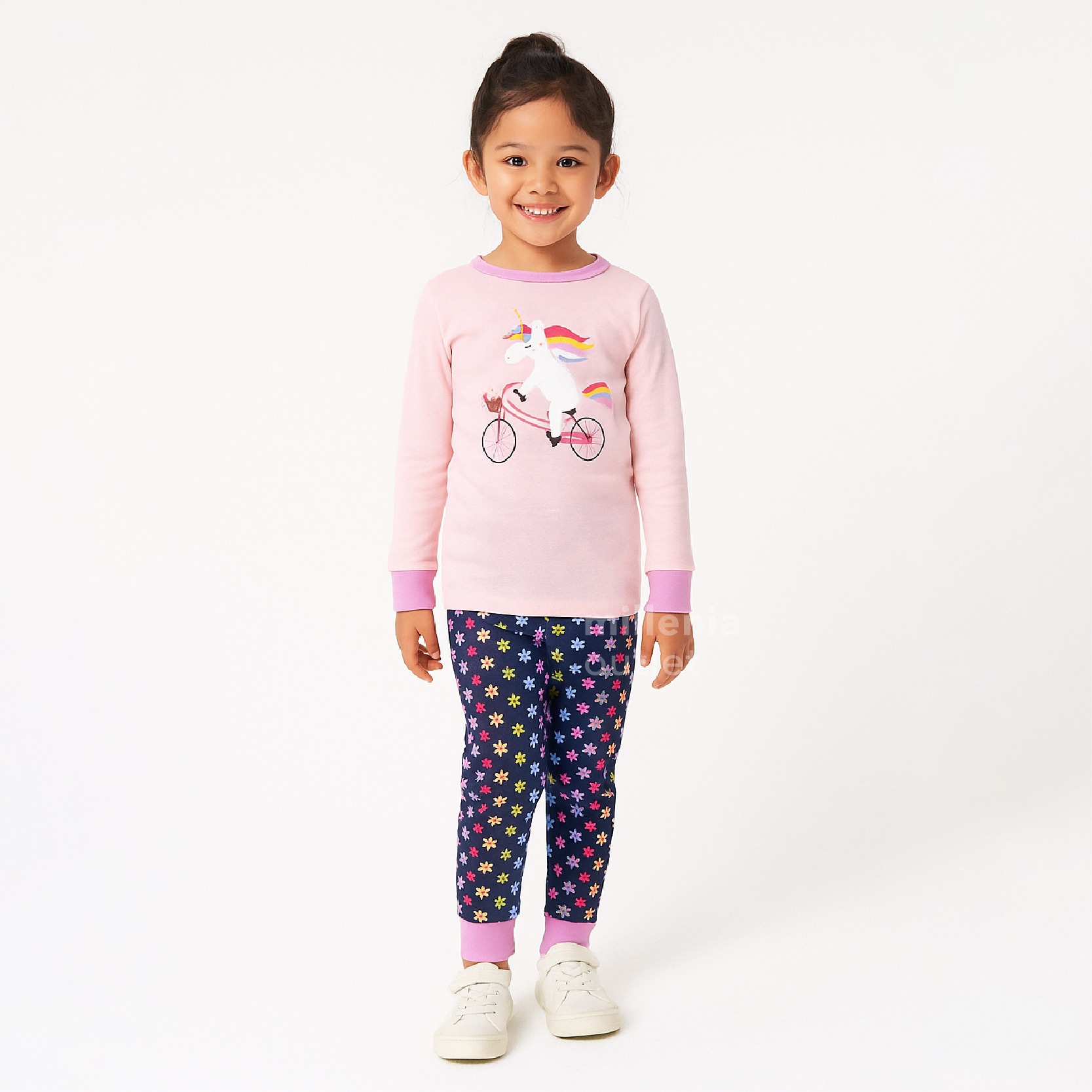 Set Pakaian Tidur Anak Lengan Panjang Motif Lucu - Kids Piyama Set