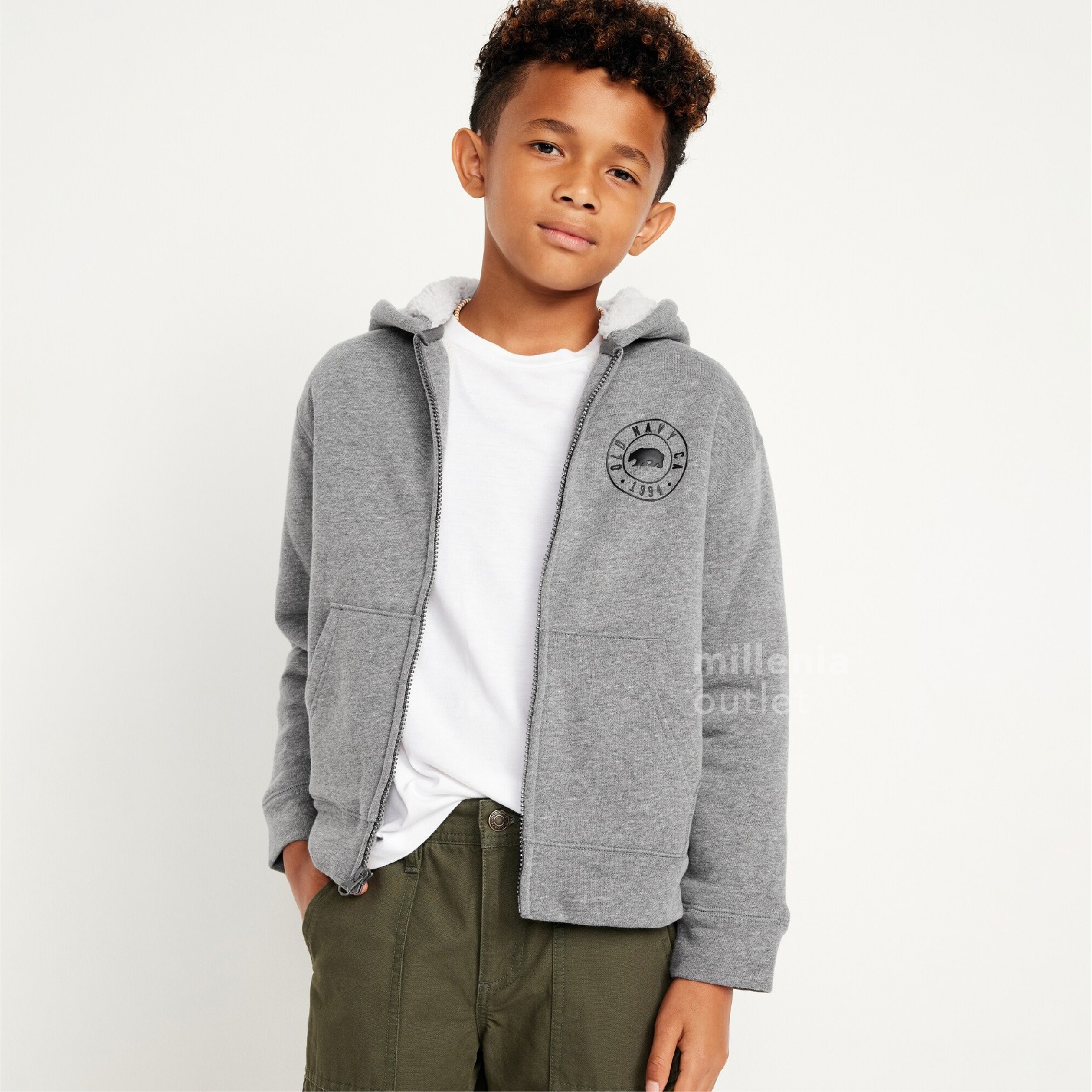 Jaket Anak Hoodie Bulu 4 Warna