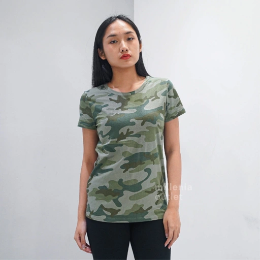 Image of Kaos Casual Wanita Bermotif - Women Casual Pattern Tee Ready 3 Warna