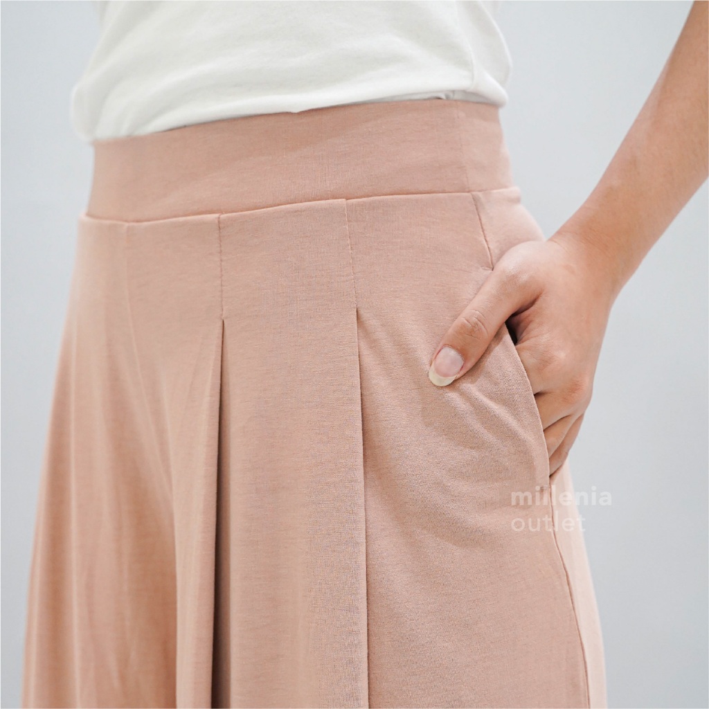 Celana Kulot Rok Wanita Model Lebar - Women Casual Wide Leg Kulot Pants