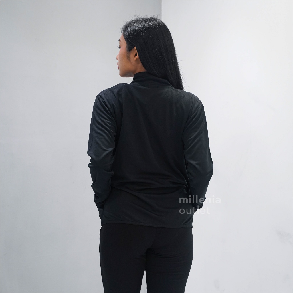 Jaket Olahraga Wanita Kerah Tinggi Bahan Berpori - Women Sport Jacket Zipper