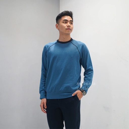 Image of Sweatshirt Pria UNQ Bahan Katun - Men Casual Cotton Sweater Daily Outerwear