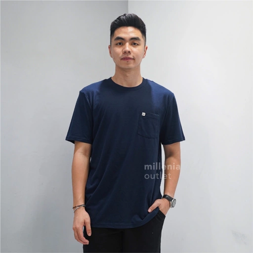 Image of Kaos Pria Polos Lengan Pendek - Pocket Tee Bahan Katun