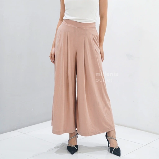 Celana Kulot Rok Wanita Model Lebar - Women Casual Wide Leg Kulot Pants