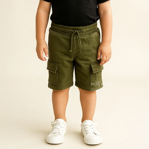 Image of Celana Pendek Cargo Anak Laki-laki Bahan Cotton - Boys Cargo Short Pants Casual Daily