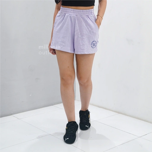 Image of Celana Pendek Santai Wanita Bahan Adem - Women Daily Casual Short Pants Training Sport