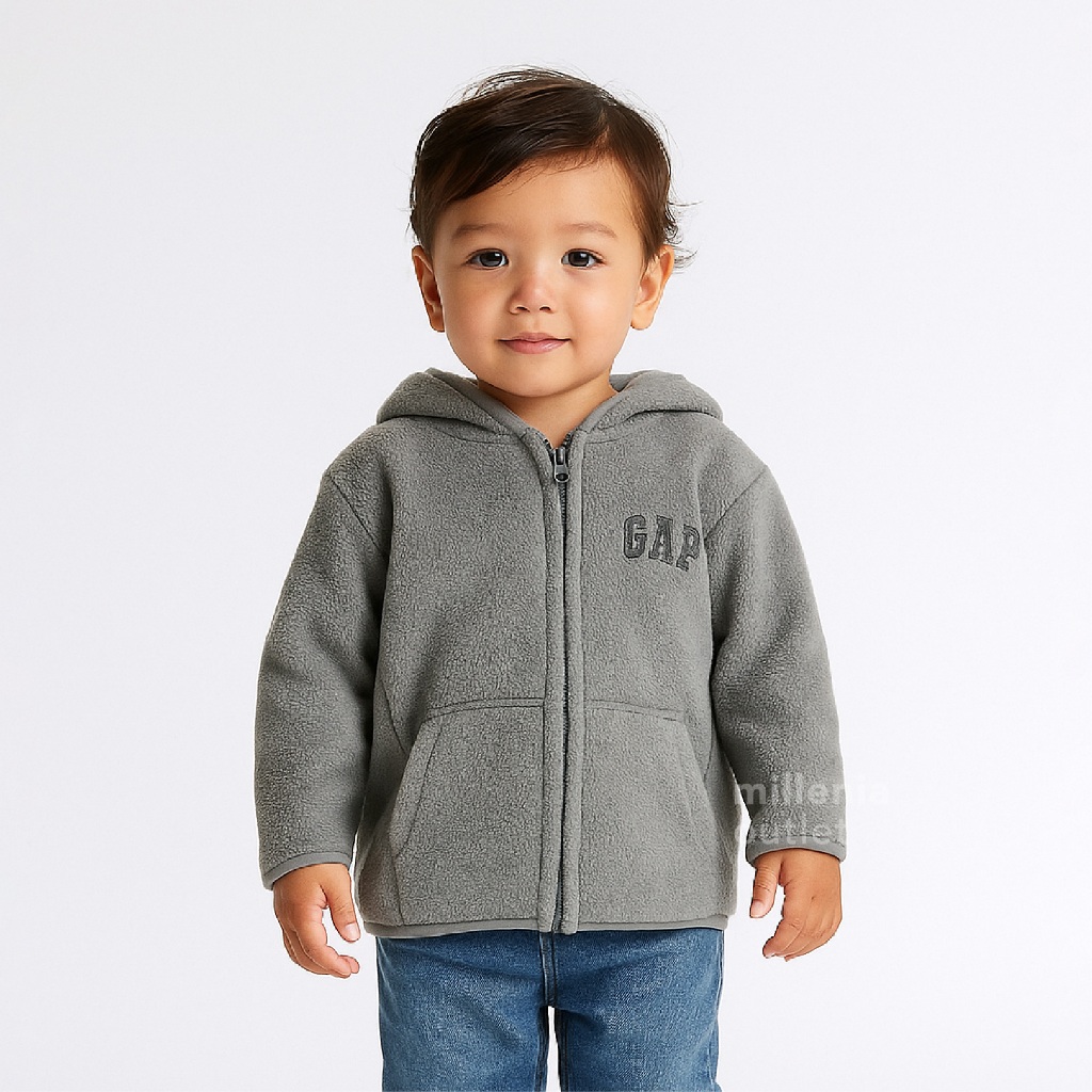 Jaket Resleting Anak Bahan Tebal - Kids Zipper Jacket