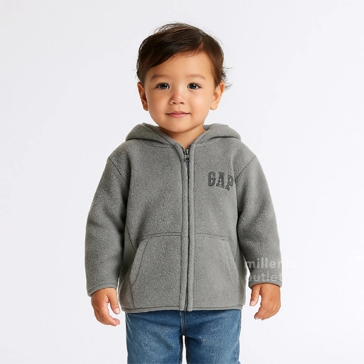 Image of Jaket Resleting Anak Bahan Tebal - Kids Zipper Jacket