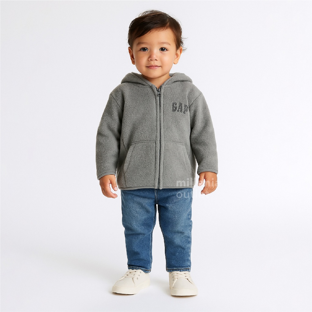 Jaket Resleting Anak Bahan Tebal - Kids Zipper Jacket