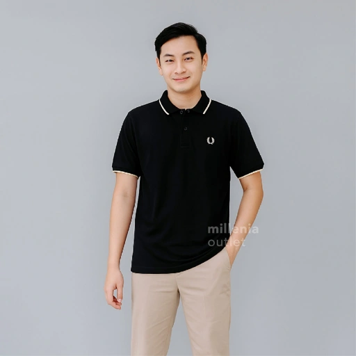Image of MO Kaos Polo Pria Bahan Katun - Men FP Half Button Polo Shirt