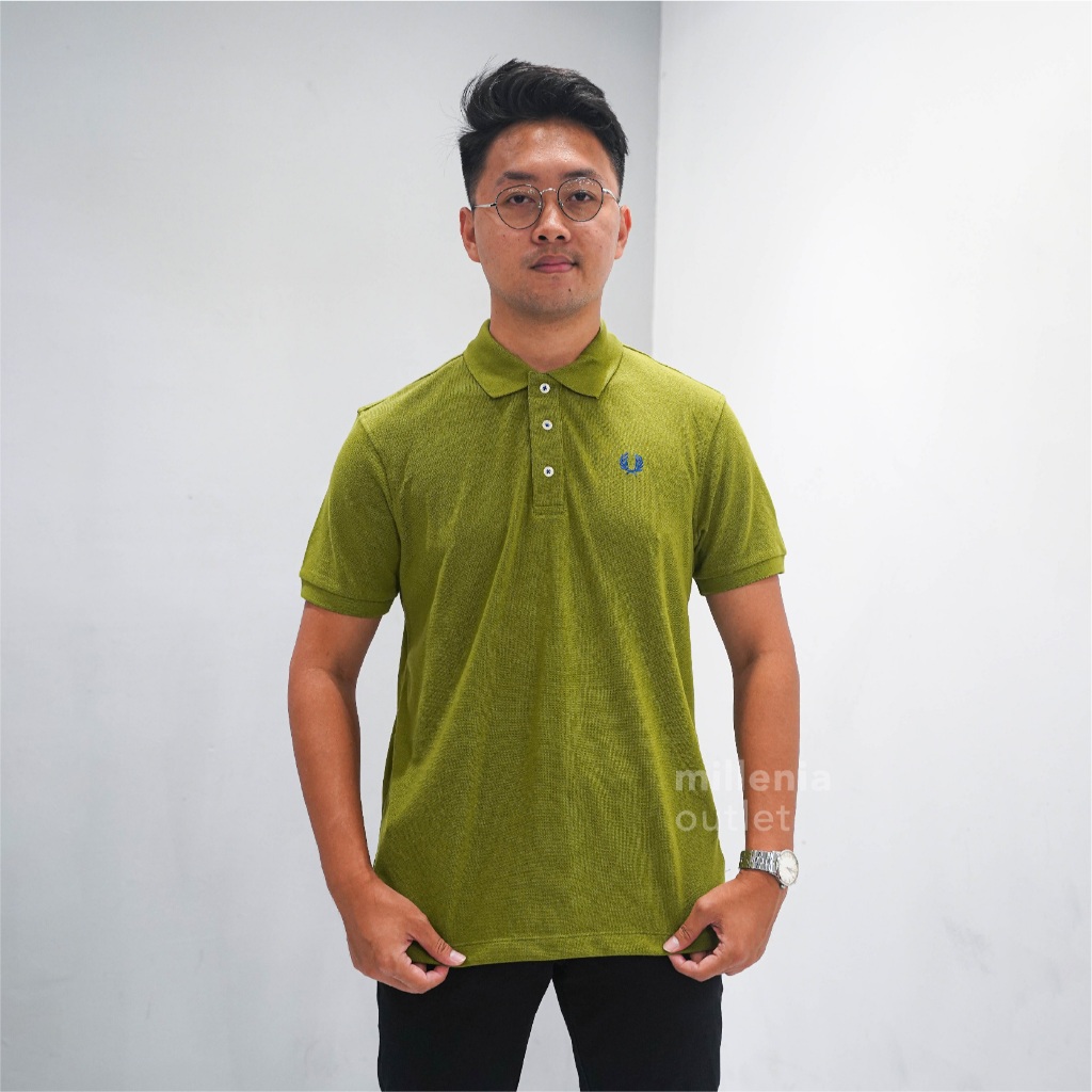 MO Kaos Polo Pria Lengan Pendek - Men FP Polo Shirt Cotton Pique with a Two-Button Placket