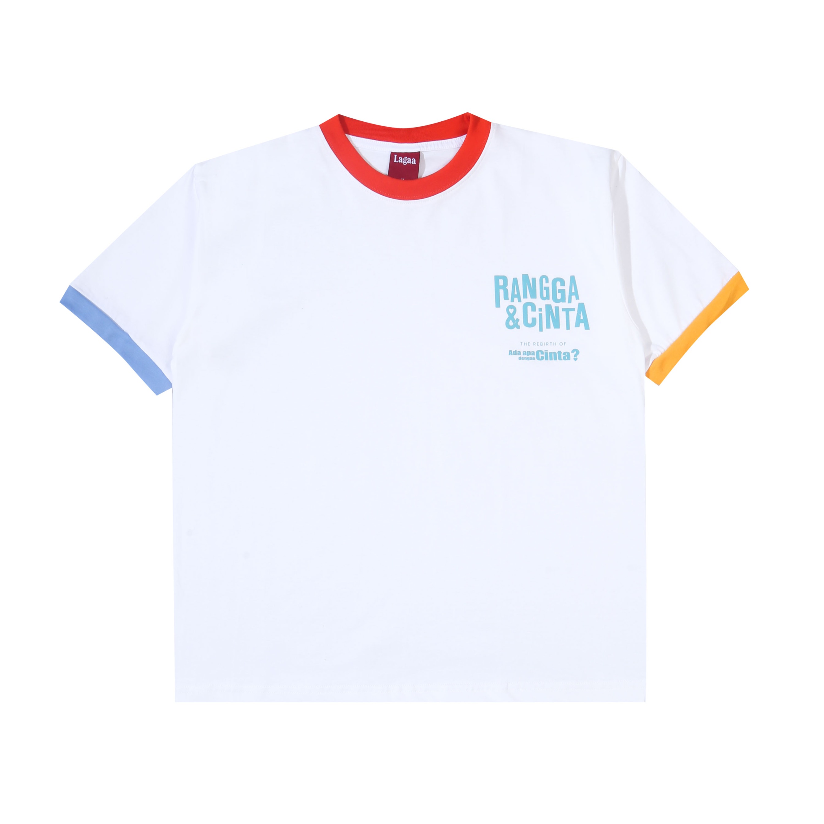 Lagaa - Rangga & Cinta - Ringer T-shirt - White