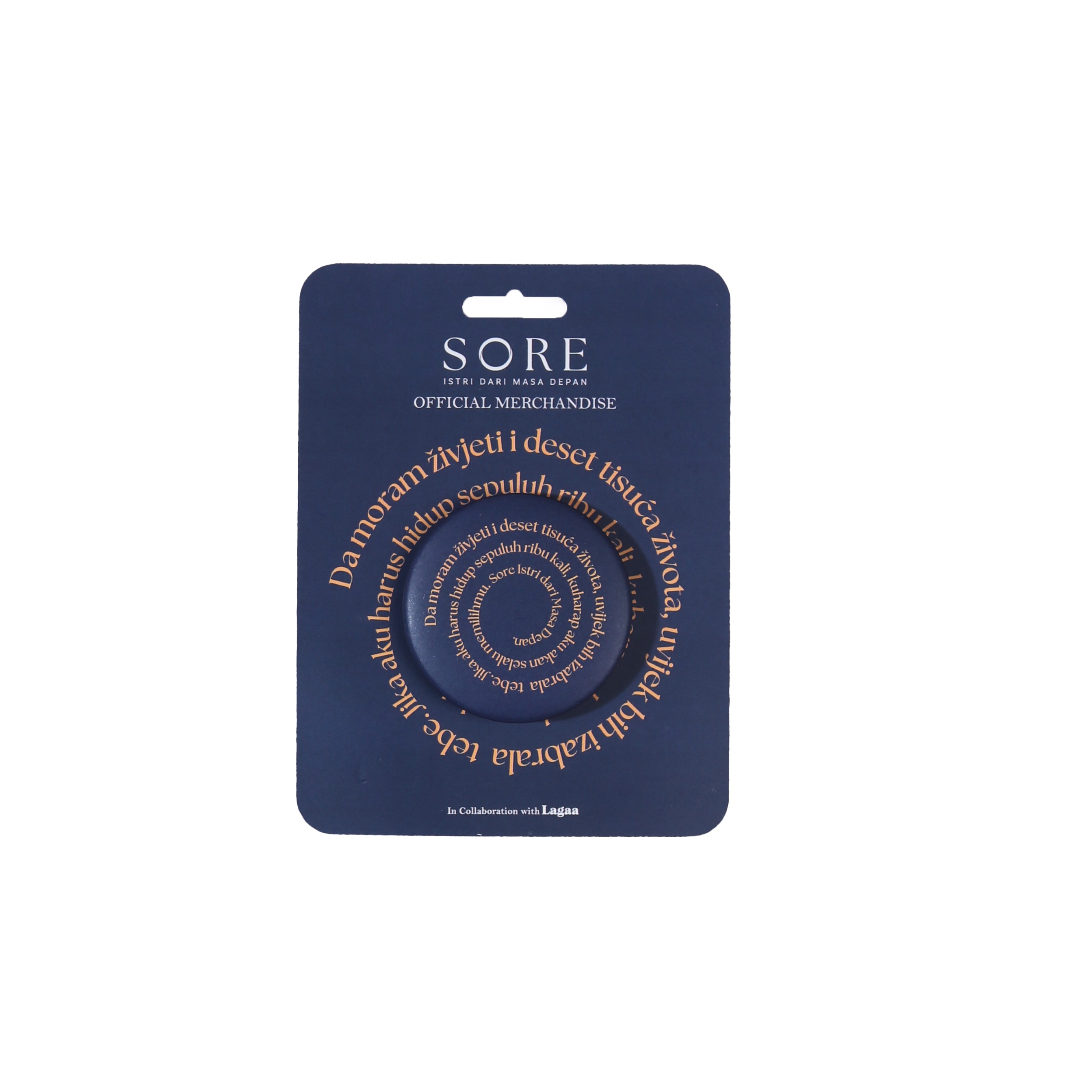 Lagaa - Official Merchandise Sore - Round Pin - Navy