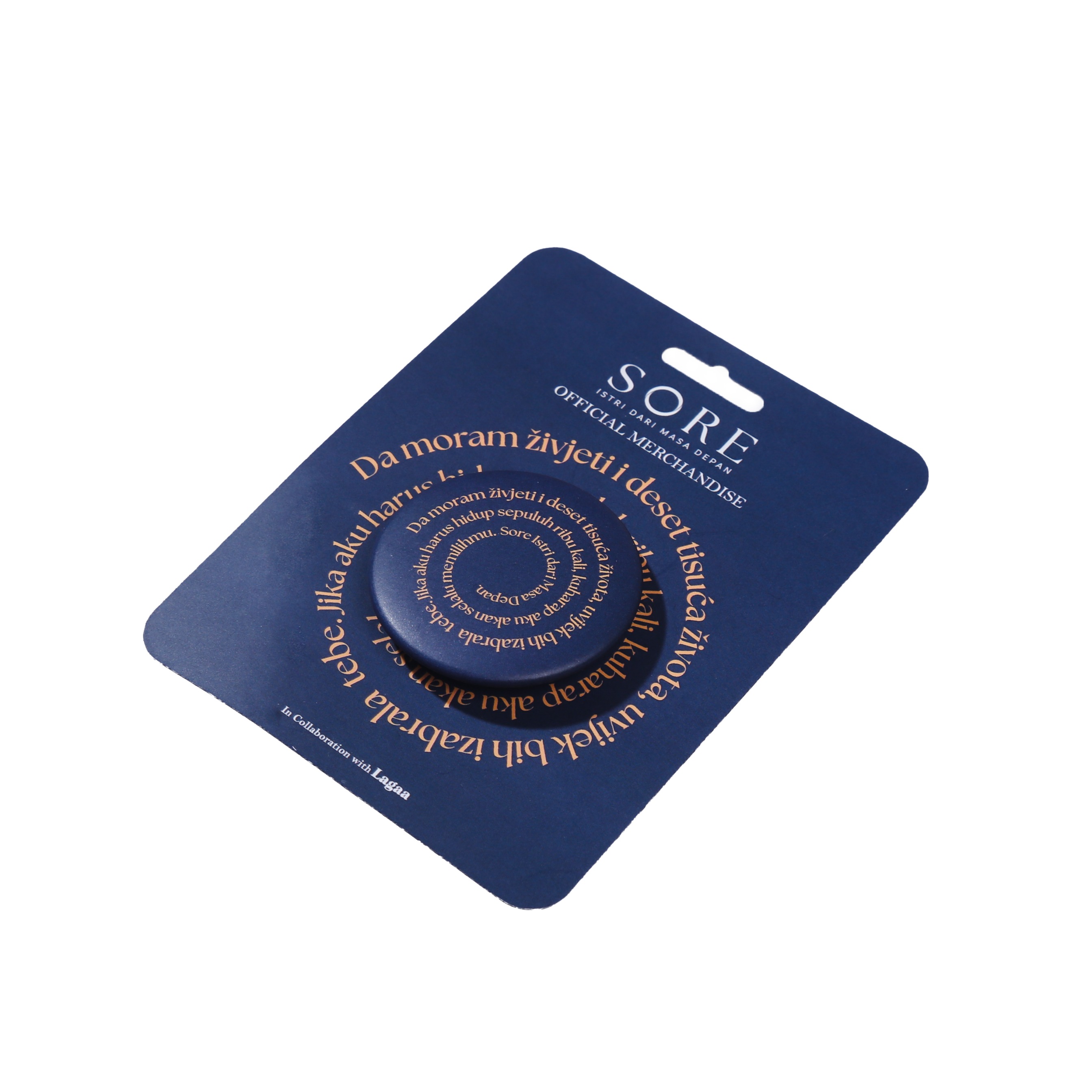 Lagaa - Official Merchandise Sore - Round Pin - Navy